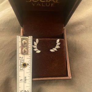 Cz and Sterling silver plated crawlers.